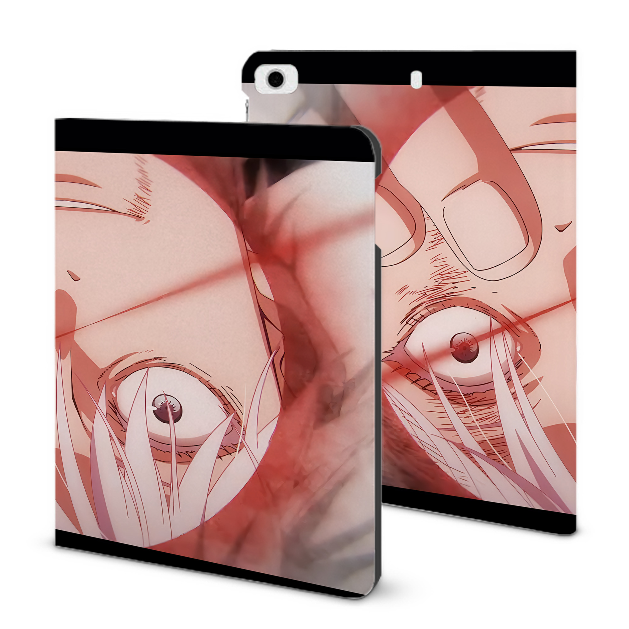 （画像用） 呪術廻戦 Jujutsu Kaisen IPad ケース ブック型 PUレザー TPU 耐衝撃 軽量 薄型 ペン収納なし 全面保護 IPad 各モデル対応